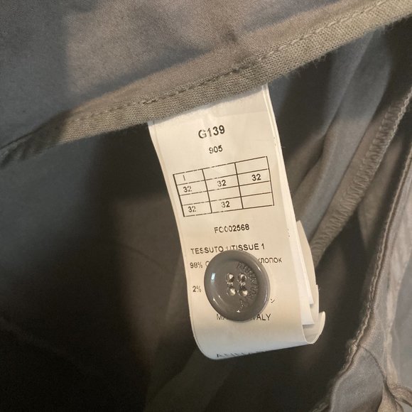 Annarita N women's size 32 dark gray tie belted baggy fit cropped trouser pants - Picture 6 of 6